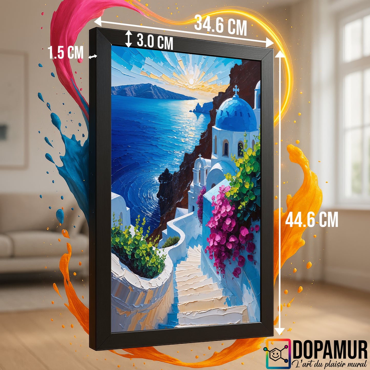 Évasion à Santorin – Paysage Grec