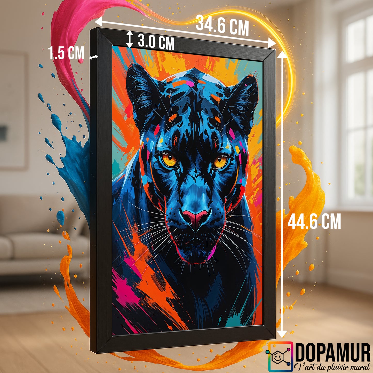 Félin des Ombres – Panthère Street Art