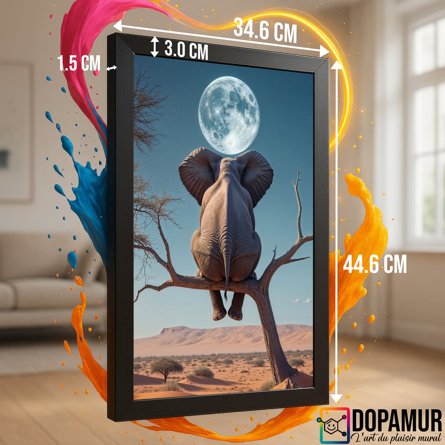 Lune Sauvage – Animal à Tête de Lune