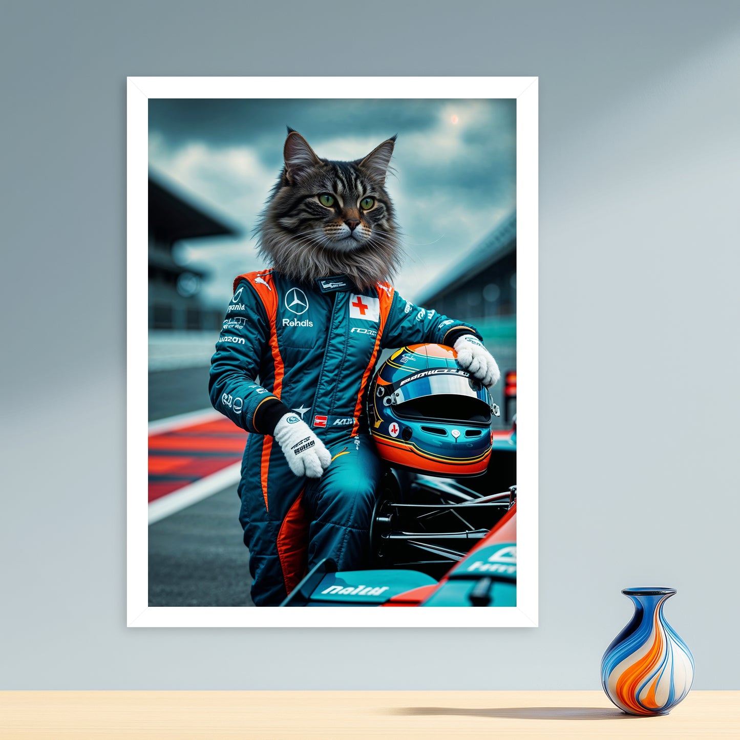 Champion du Circuit – Chat Pilote de F1