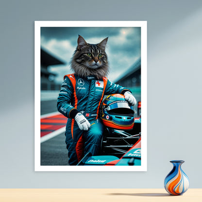 Champion du Circuit – Chat Pilote de F1