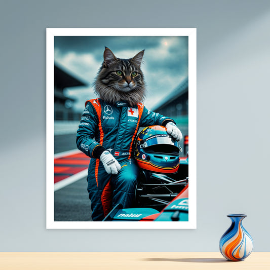 Champion du Circuit – Chat Pilote de F1