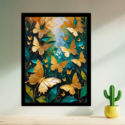 Éclat d’Or – Papillons Dorés