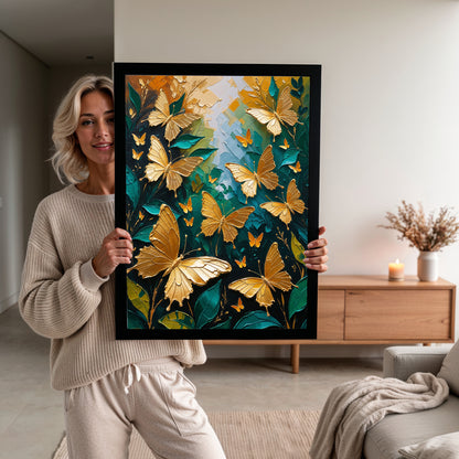 Éclat d’Or – Papillons Dorés