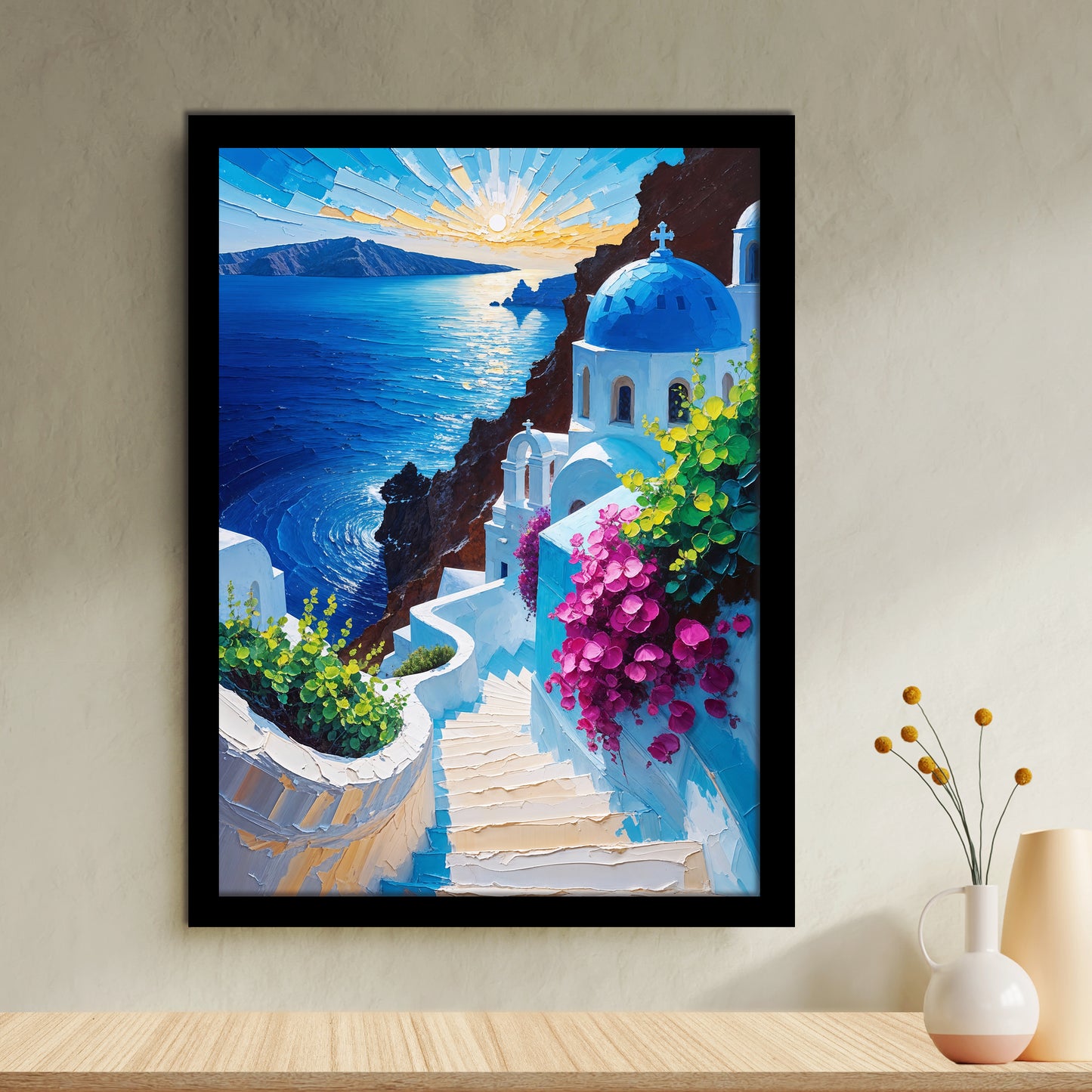 Évasion à Santorin – Paysage Grec