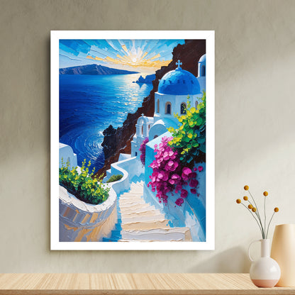 Évasion à Santorin – Paysage Grec