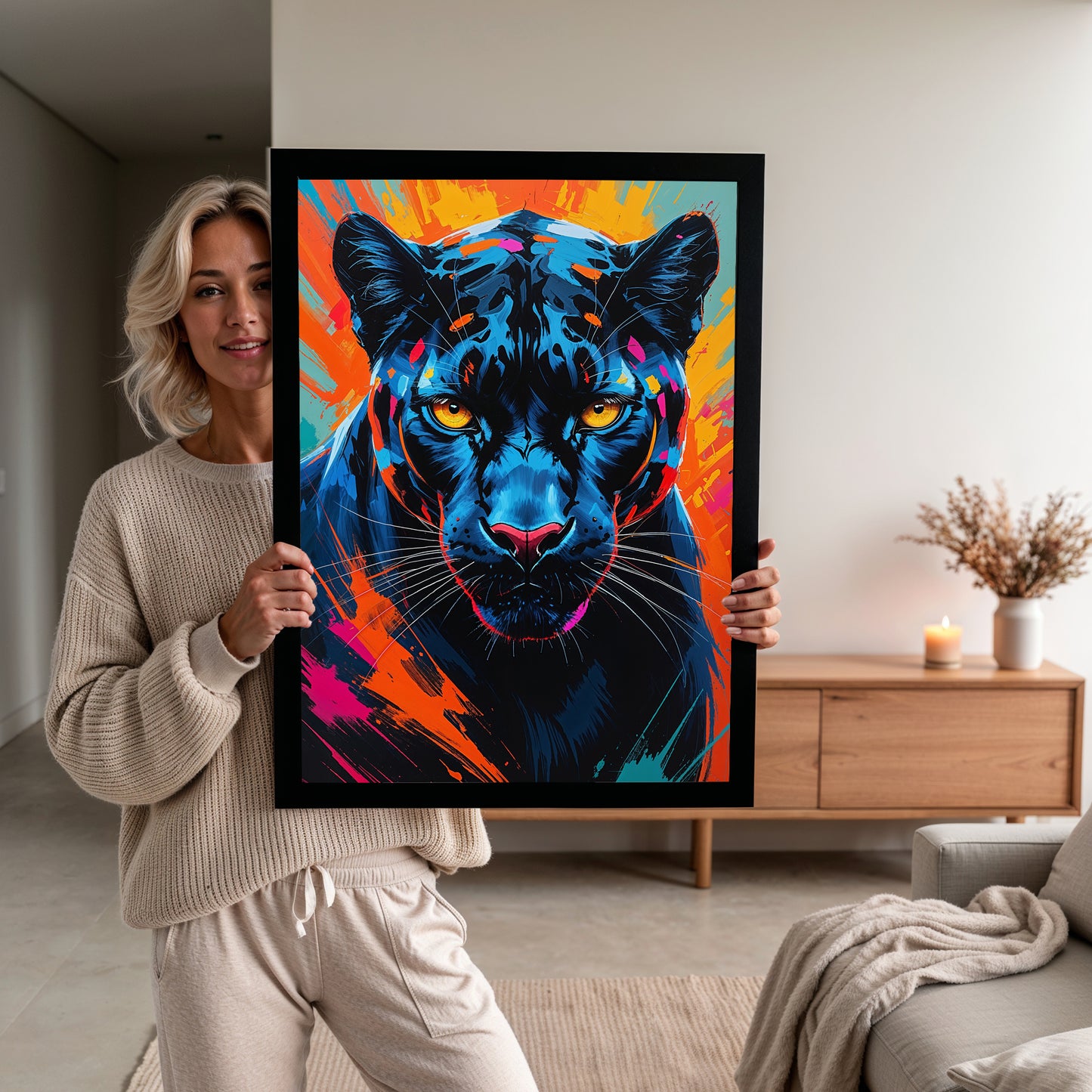 Félin des Ombres – Panthère Street Art