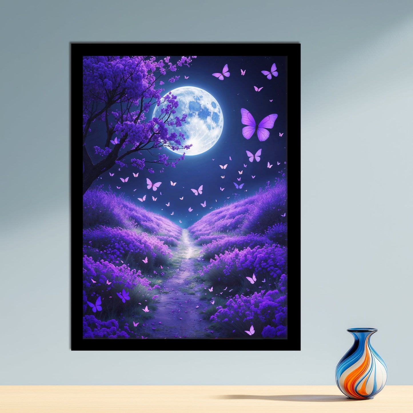 Forêt Magique – Nuit Papillons Violets