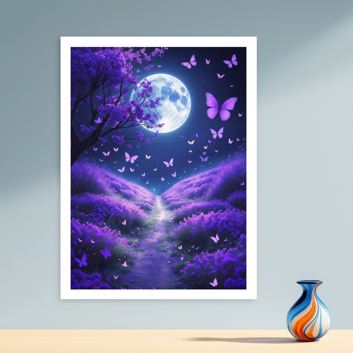 Forêt Magique – Nuit Papillons Violets