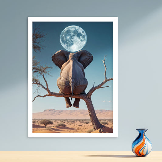 Lune Sauvage – Animal à Tête de Lune