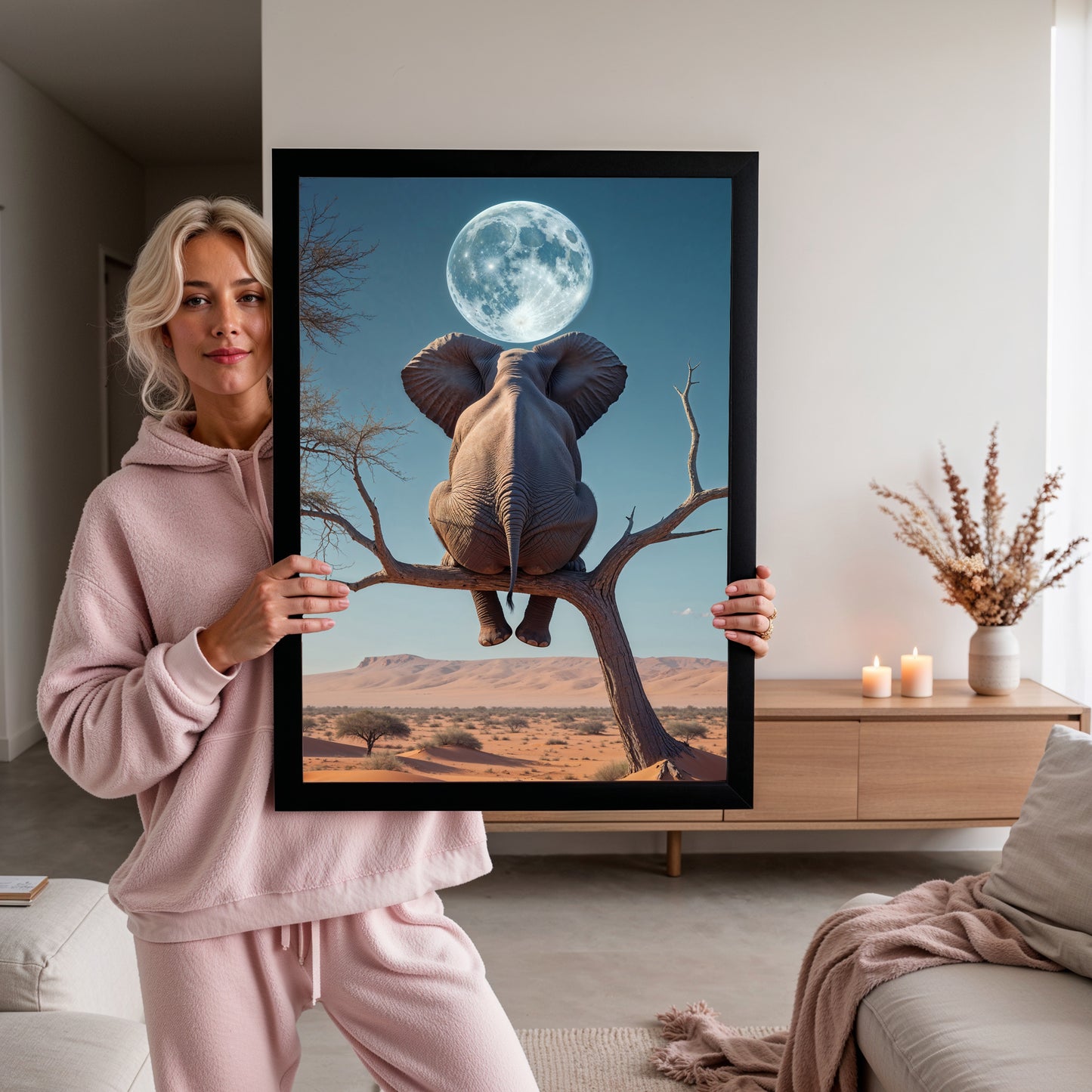 Lune Sauvage – Animal à Tête de Lune