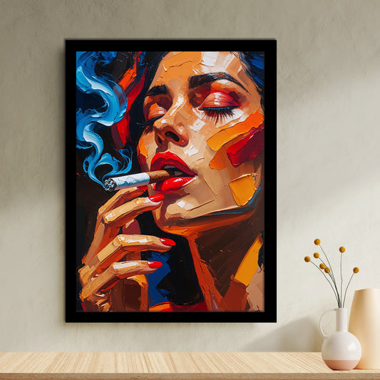 Mystère Chromatique – Femme Fumant