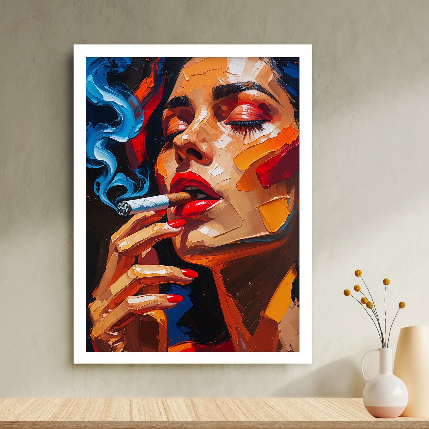 Mystère Chromatique – Femme Fumant