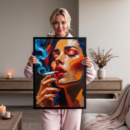 Mystère Chromatique – Femme Fumant