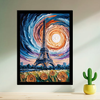 Paris Étoilé – Tour Eiffel Tourbillonnante
