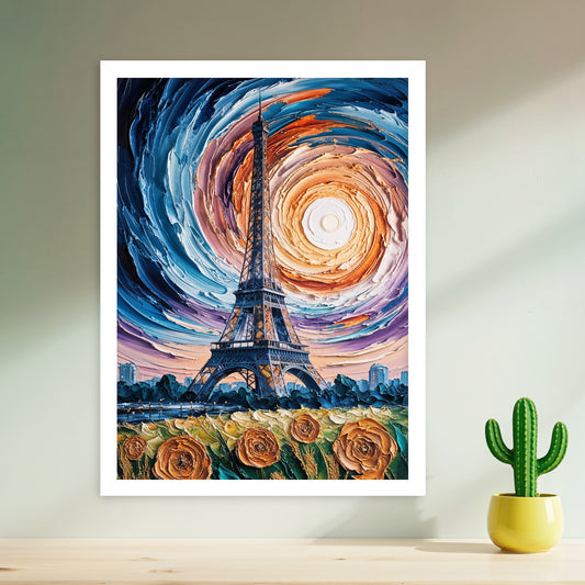 Paris Étoilé – Tour Eiffel Tourbillonnante
