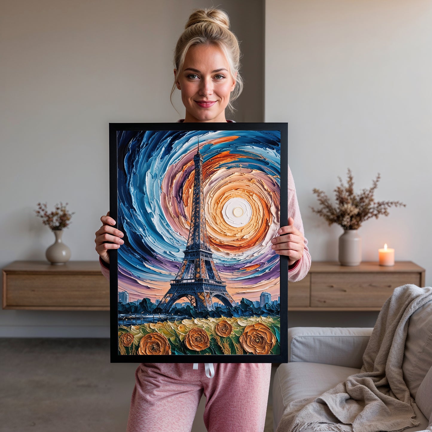 Paris Étoilé – Tour Eiffel Tourbillonnante