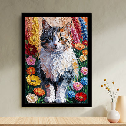 Portrait de Minou – Chat Texturé