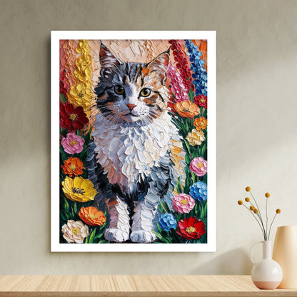 Portrait de Minou – Chat Texturé