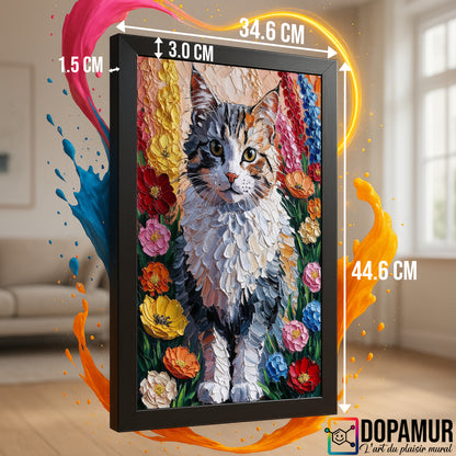 Portrait de Minou – Chat Texturé