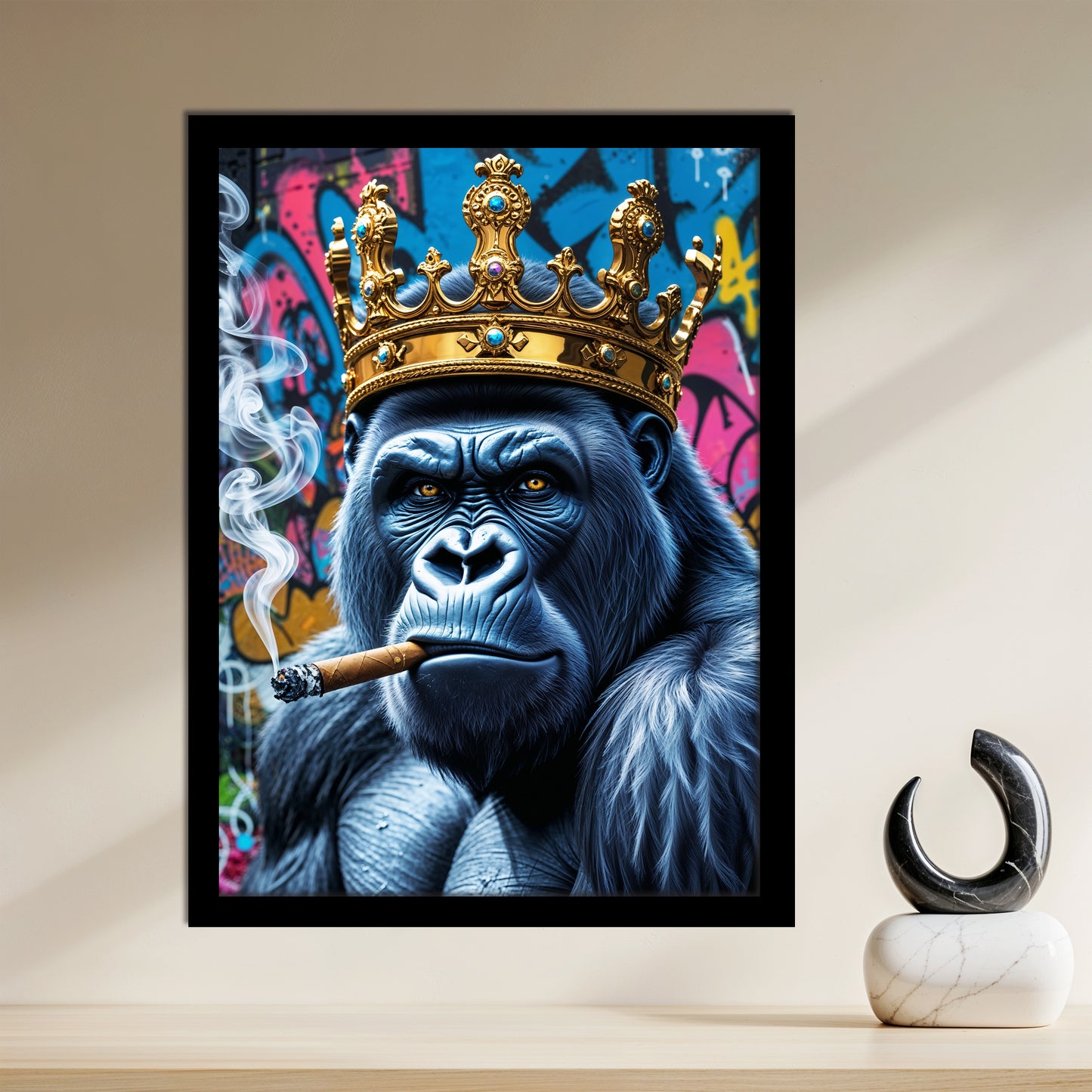 Regard Sauvage – Gorille au Cigare