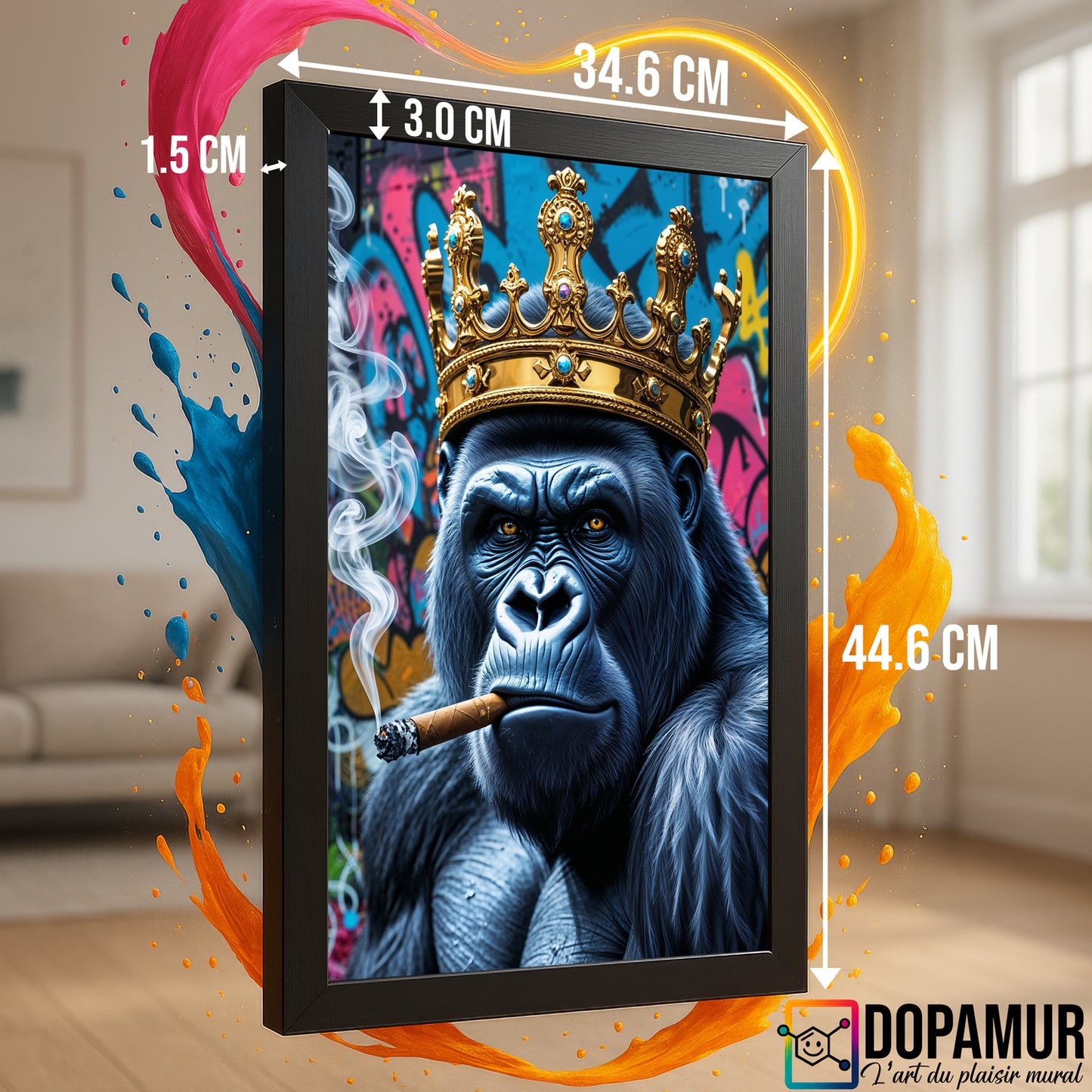 Regard Sauvage – Gorille au Cigare