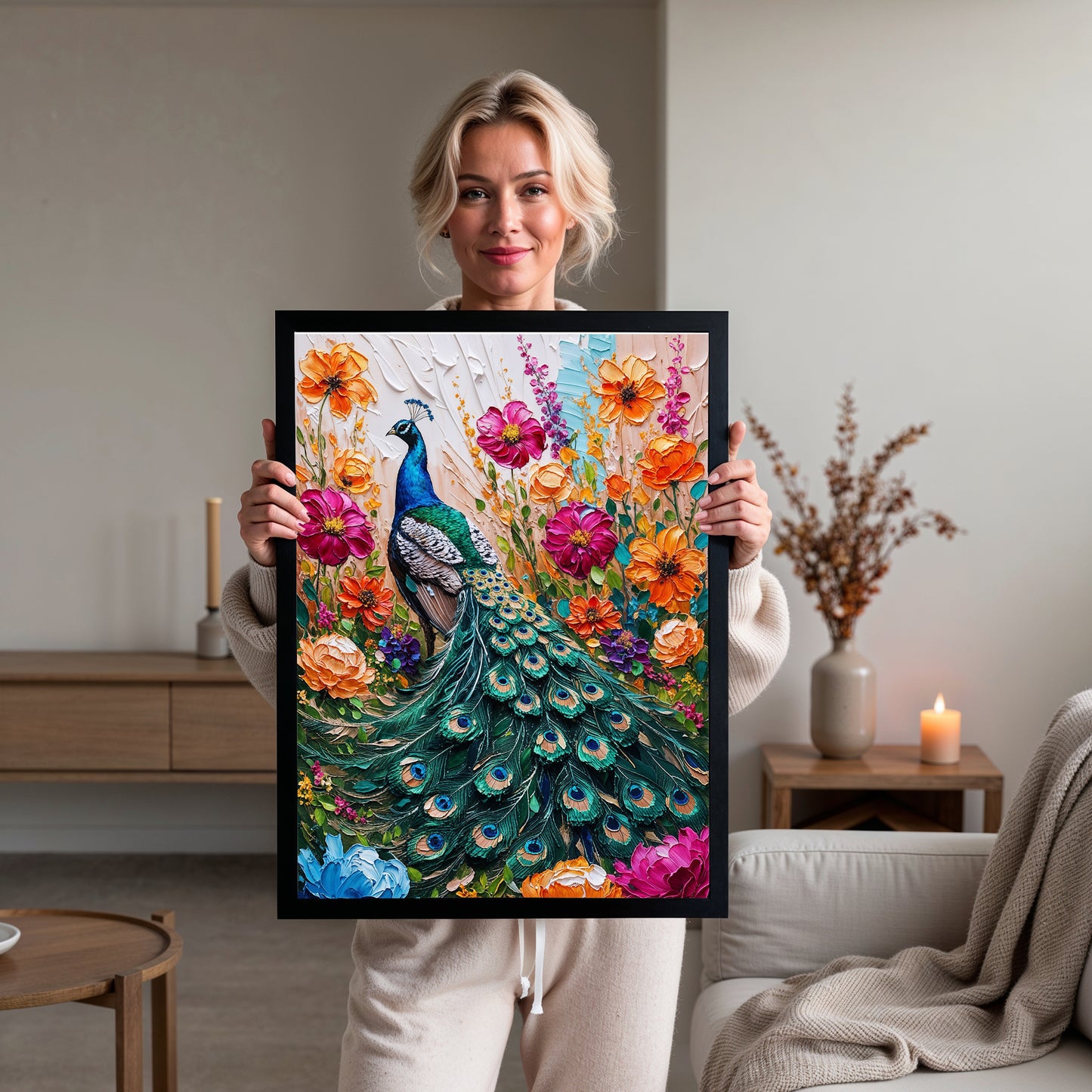 Splendeur Royale – Paon Majestueux